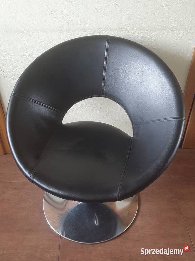 Fotel HORSLUNDE czarny skóra Jysk Orzesze