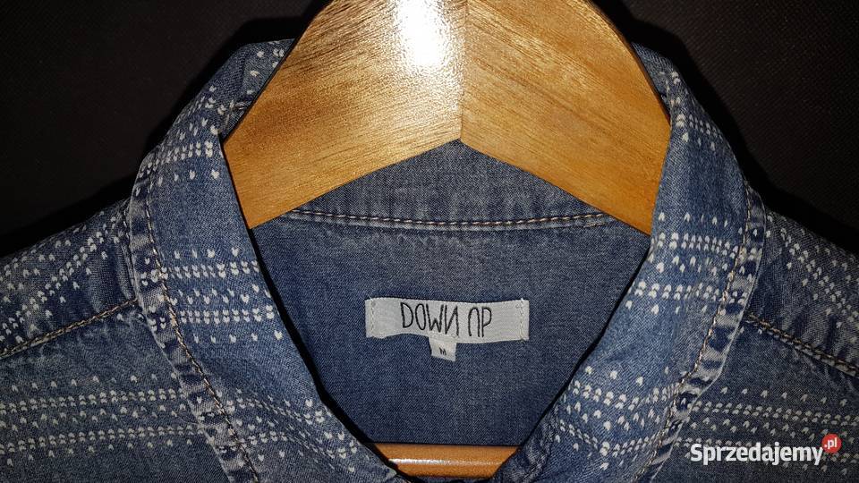 Niebieska Dżinsowa Koszula Z Bawełny Kudowa-Zdrój