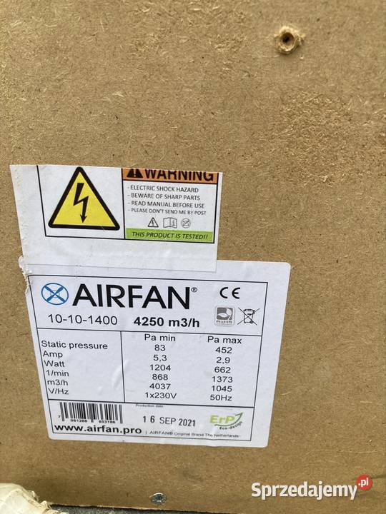 wentylator radialny airfan Legnica