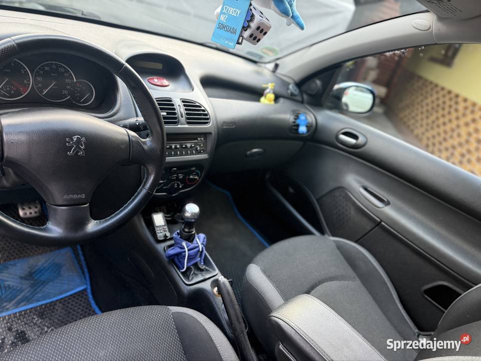 Peugeot 206 jbl 14 benzynagaz z klimatyzacja przyciemniane szyby wielkopolskie Luboń