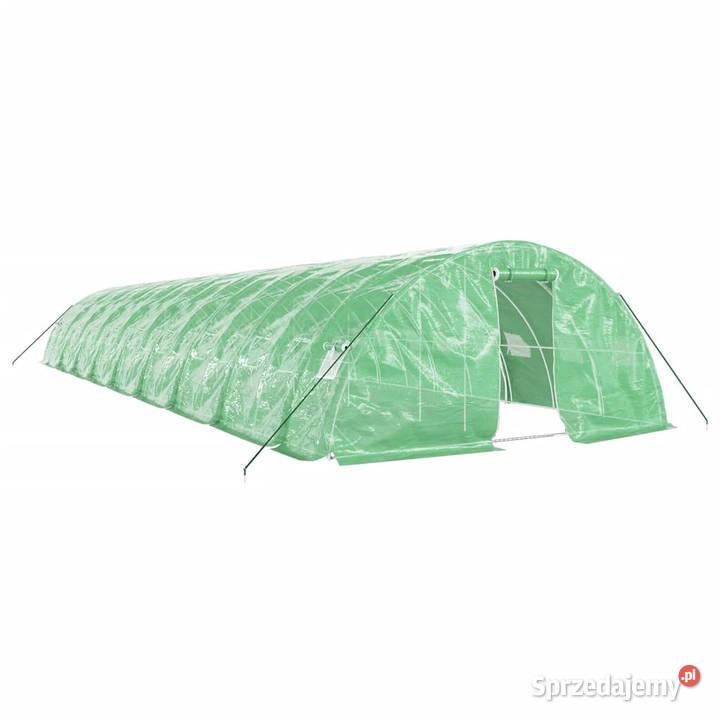 Szklarnia ze stalową ramą zielona 90 m 18x5x23 m
