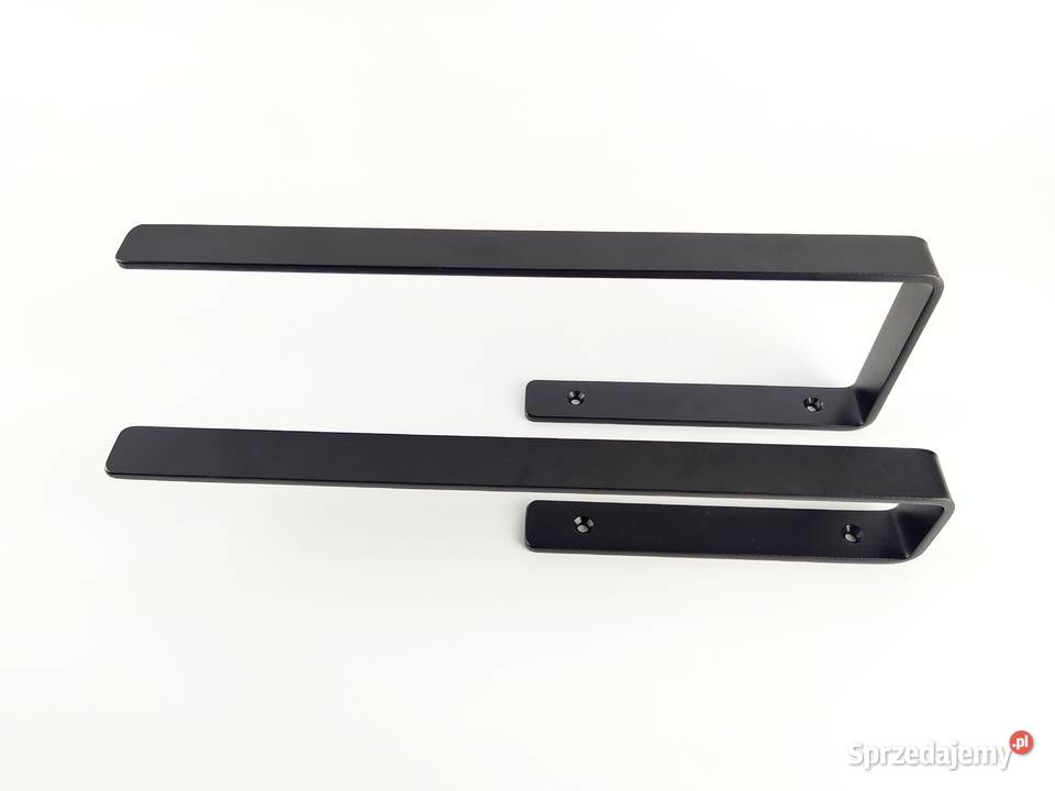 Wieszaki uchwyty na ręczniki metalowe czarne 40 czarny Kraków