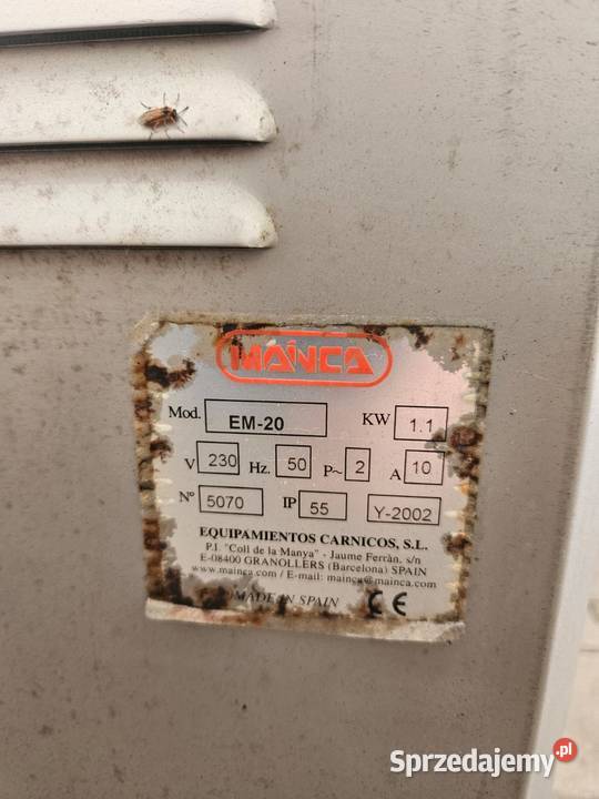 Nadziewarka tłokowa Manica EM20 20L 7 Krotoszyn