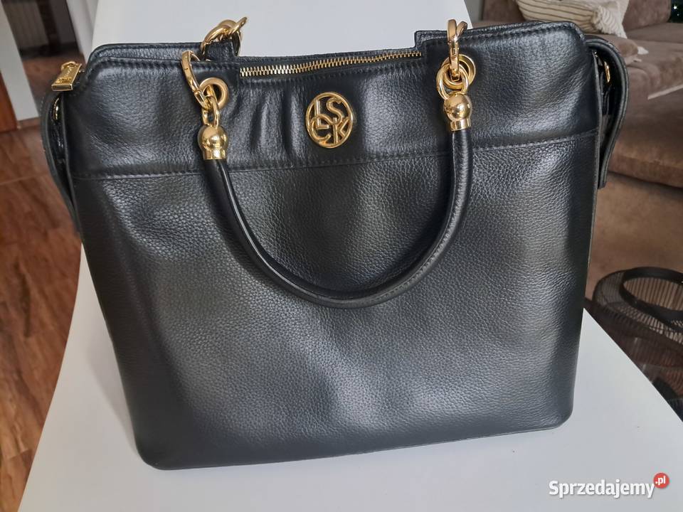 nowa czarna skórzana torebka Lasocki BRT595 brak Sandomierz
