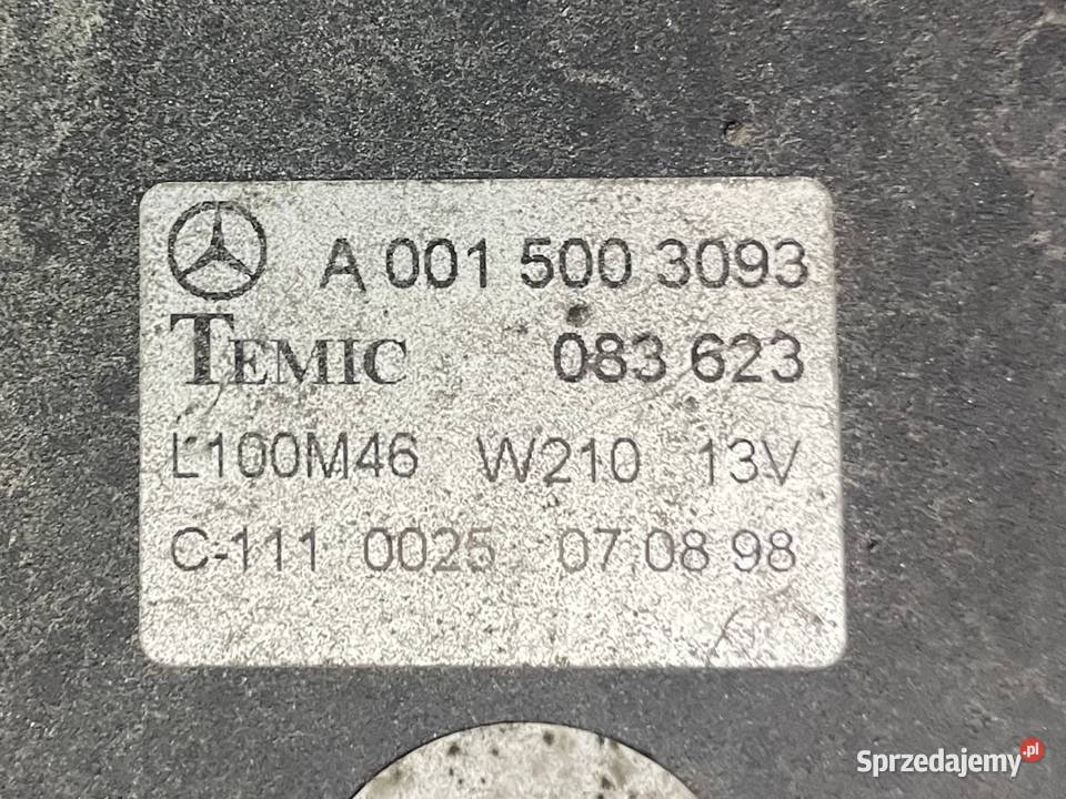 A0015003093 wiatrak wentylator chłodnicy 22 cdi Rok produkcji 2002 zachodniopomorskie Szczecin