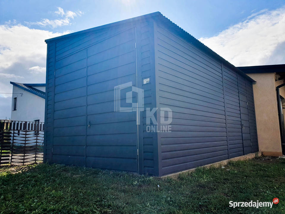 Garaż Blaszany 35x5 Brama drzwi Antracyt TKD80 Sprzedaż sprzedam