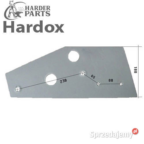 Płoza krótka HARDOX 90063102P części do pługa Suwałki