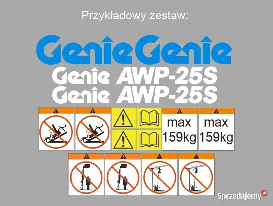 Naklejki oklejenie GENIE AWP 20S 25S 30S 36S 40S Janików