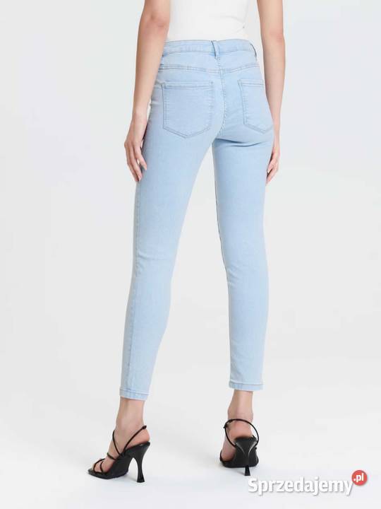 spodnie damskie rurki Sinsay kolor Olkusz