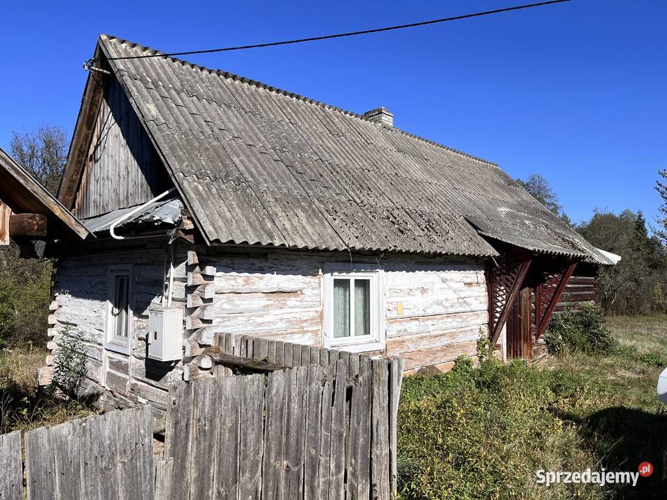 Dom drewniany z bali do rozbiorki lubelskie Wola Duża