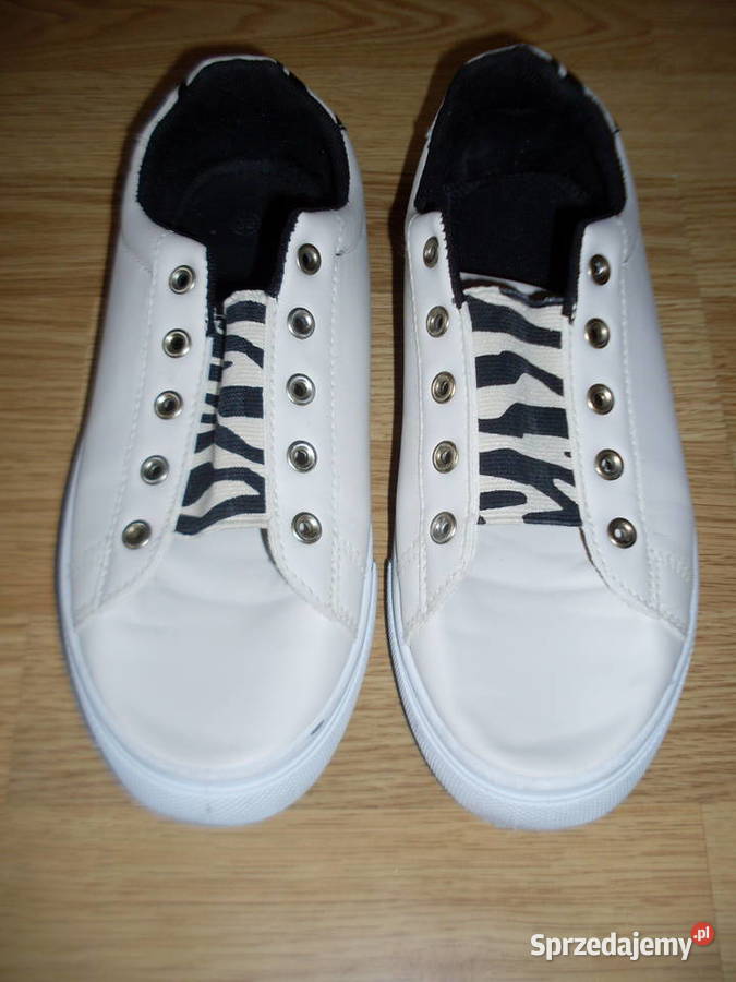 trampki sneakersy damskie skórzane tenisówki Hłudno