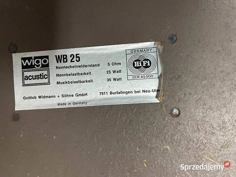 WIGO WB25 kolumny głośnikowe Kielce sprzedam