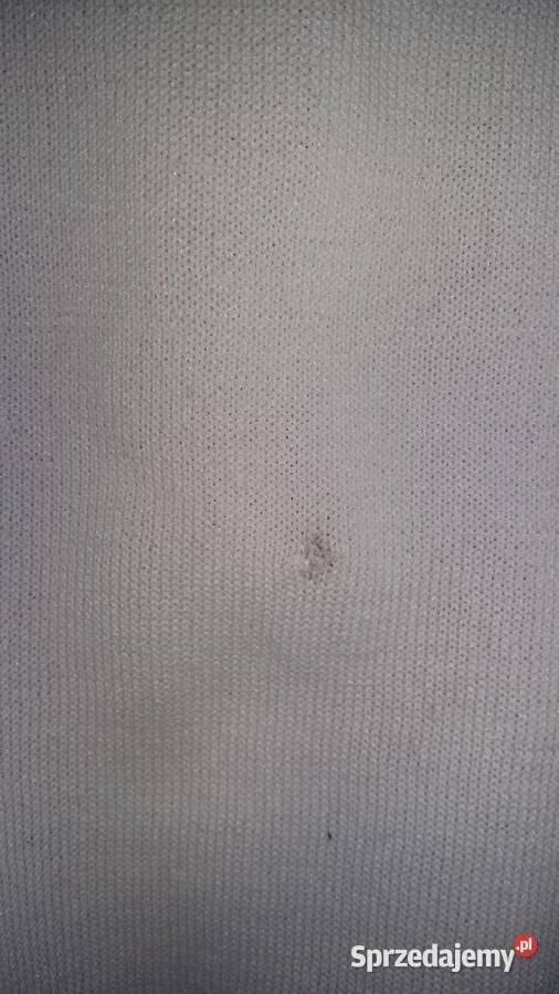 Biały sweter rozpinany elastyczny M