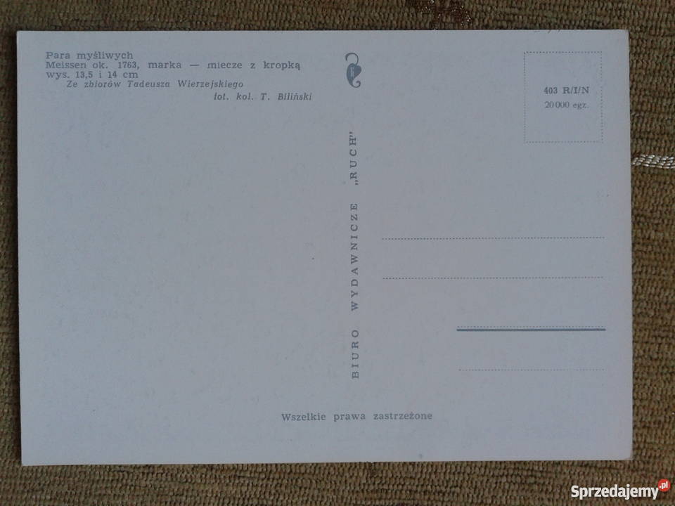 PARA MYŚLIWYCH MEISSEN OK 1763 FOT BILIŃSKI Piszczac