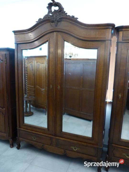 Szafa Ludwik rocaille ciemny dąb kompletusklep Dąbrowa Górnicza