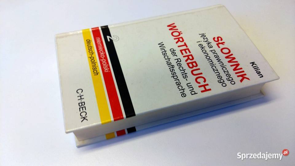 Słownik języka prawniczego i ekonomicznego niemiecki Książki do nauki języka obcego Warszawa