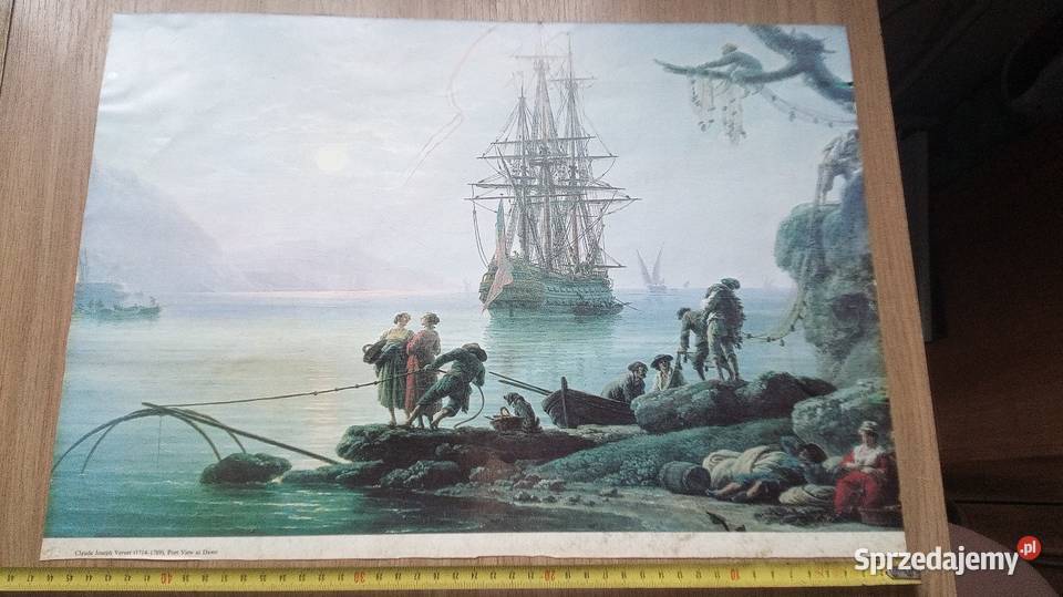 Obraz plakat z lat PRL Warszawa