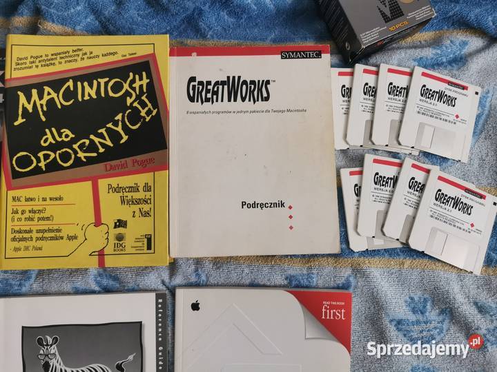Apple Macintosh książki instrukcje 13 sztuk Lębork sprzedam