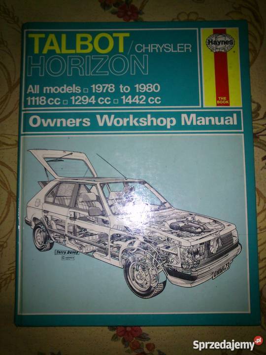 Instrukcja obsługi naprawy Talbon Chrysler Antykwariat Ostrów Wielkopolski