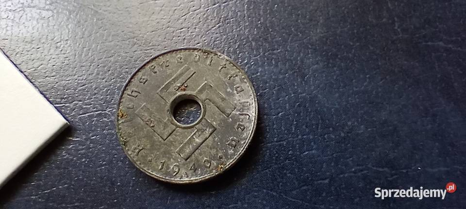 Stare monety 5 reichsfenig 1940 A Niemcy Lesko