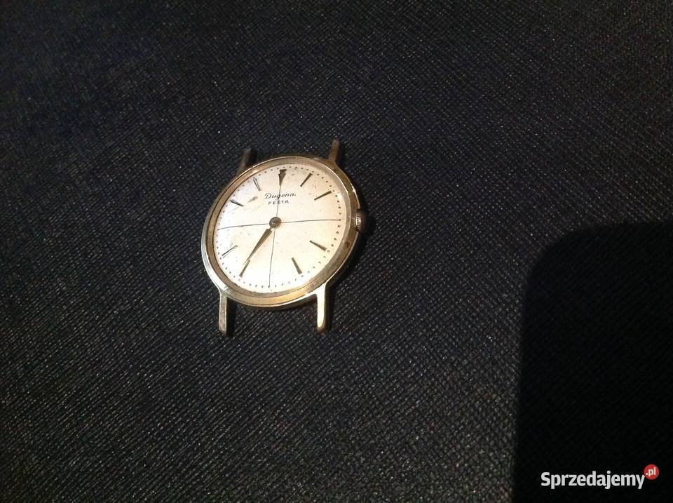 Stary Zegarek Pozłacany Męski DUGENA FESTA Nowa Sól