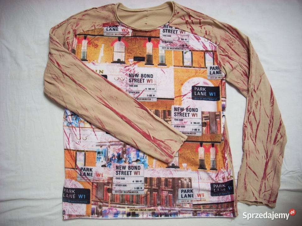 wŁOSKA Bluzka z Nadrukiem Miasto 40 Nowy Sącz