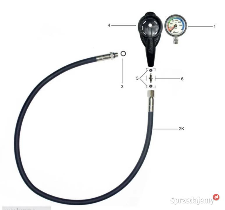 Złącze obrotowe do manometru HP nurkowego swivel