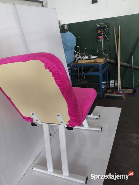 Różowy fotel do pedicure regulowany podnóżek mazowieckie Warszawa