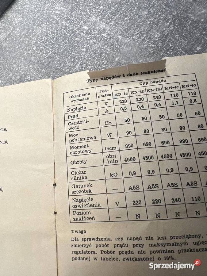Instrukcja obsługi PRLkomplet napędowy domowej podkarpackie Jasło