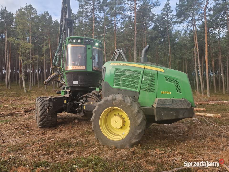 Harvester John Deere 1270G H414 2016r dzwig 114m Rolnictwo Trzebielino