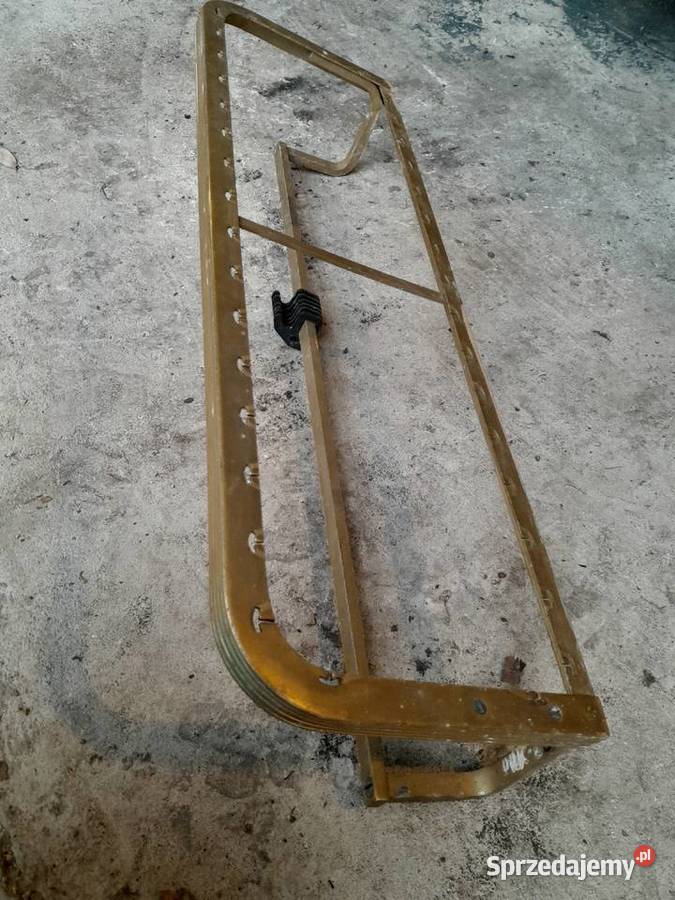 Stara aluminiowa półka z czasów PRL retro Dąbrowa Górnicza