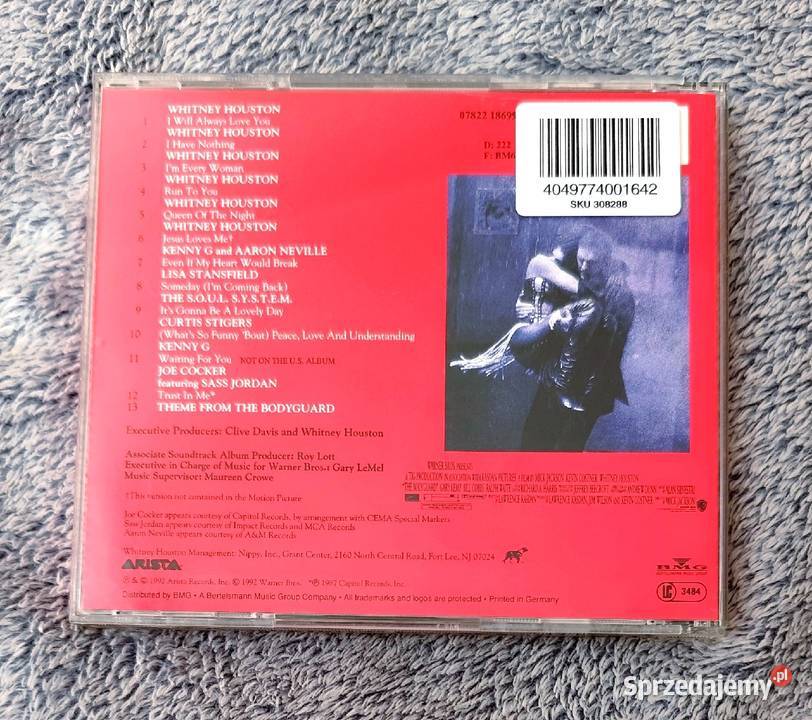 The Bodyguard soundtrack CD muzyka do filmu Płyty i kasety Rybnik