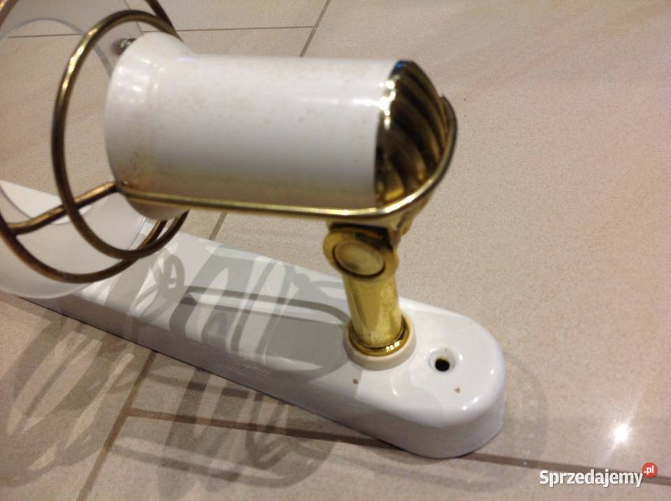 Lampa Sufitowa Dwupunktowa Biało Złota lubuskie Nowa Sól