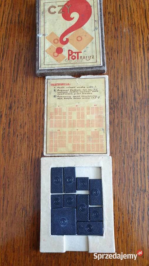 Miniaturowa gra układanka z kostek PRL Pozostałe Poznań sprzedam
