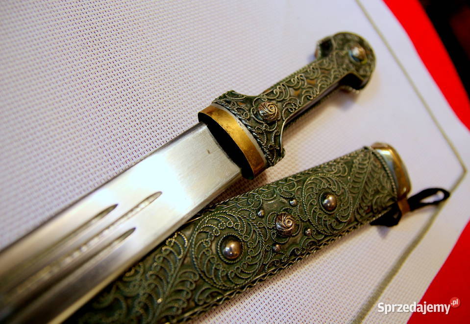Oryginalny kindżał kamakaukaski ostry sztylet XX Militaria Sokółka