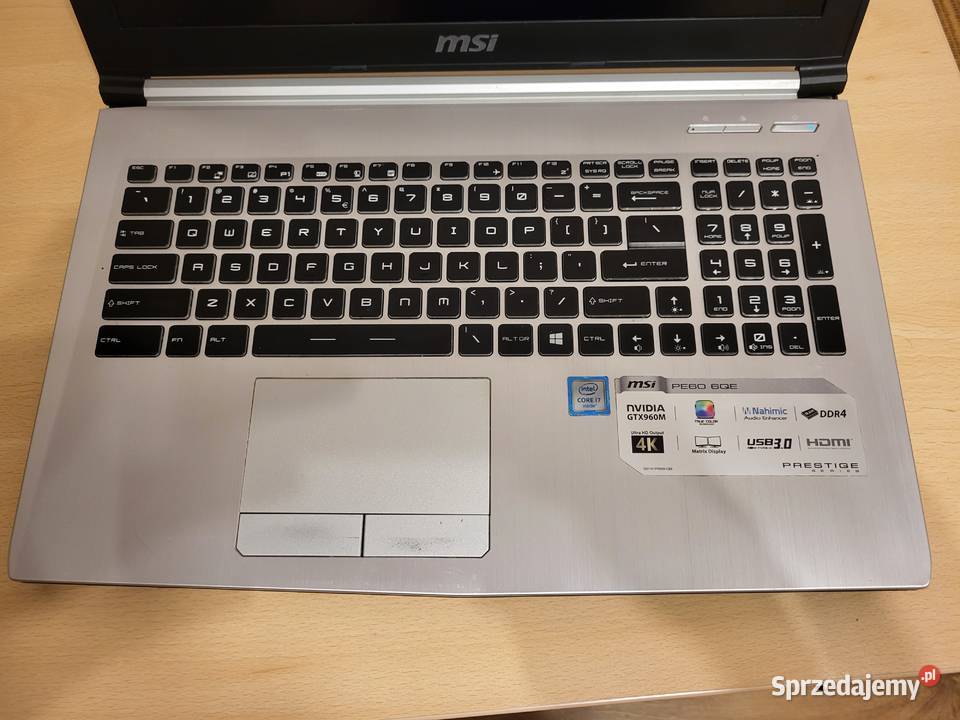 Laptop MSI PE60 6QE Laptopy i netbooki Rzeszów