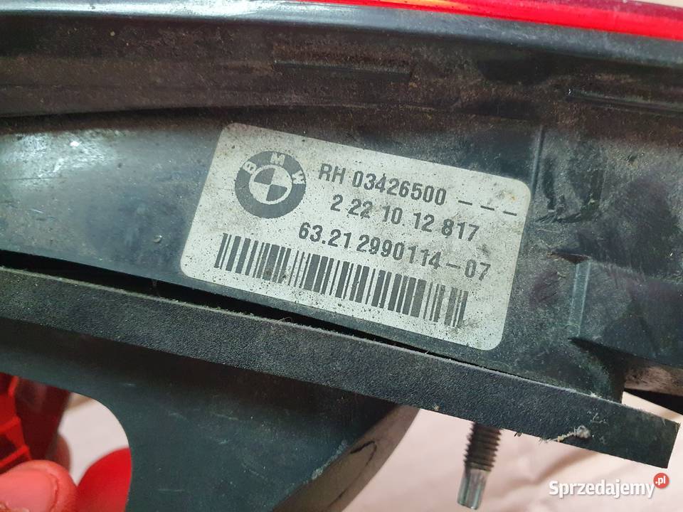 BMW X1 E84 LAMPA PRAWA TYLNA PRAWY TYŁ 2990114 Międzychód
