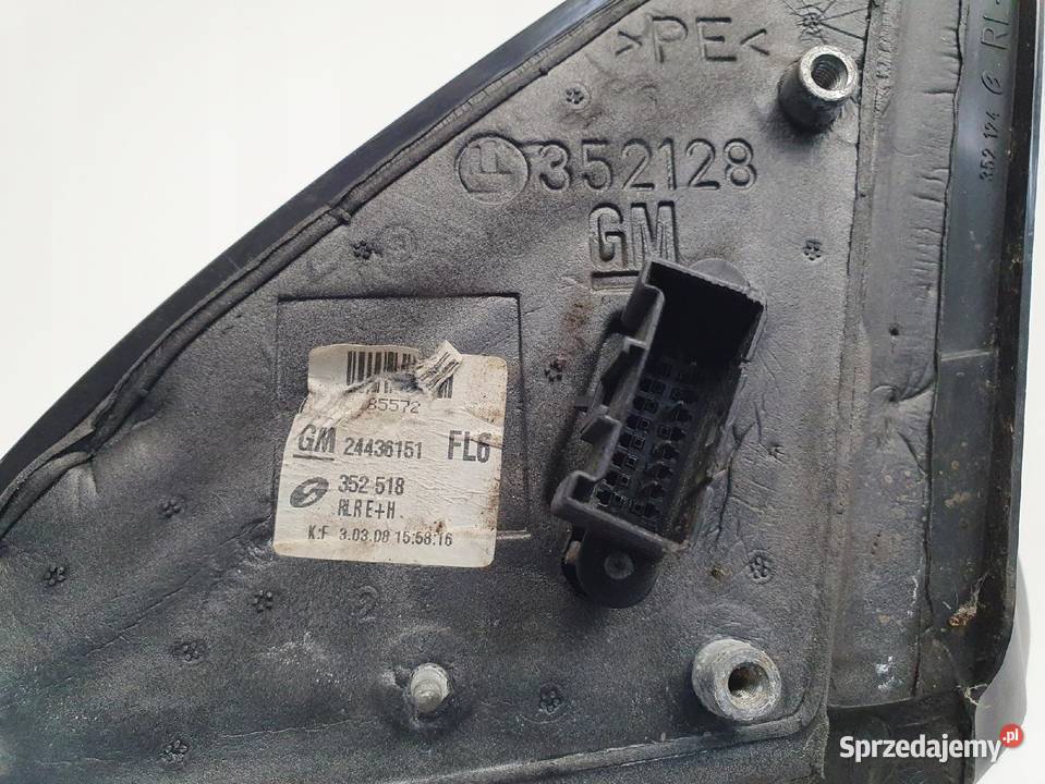 LUSTERKO PRAWE Opel Vectra C Signum PASAŻERA 5 Lusterka zewnętrzne Rudka