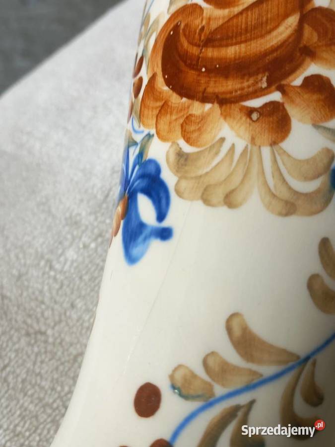 Wazon fajans Włocławek ptak Toruń