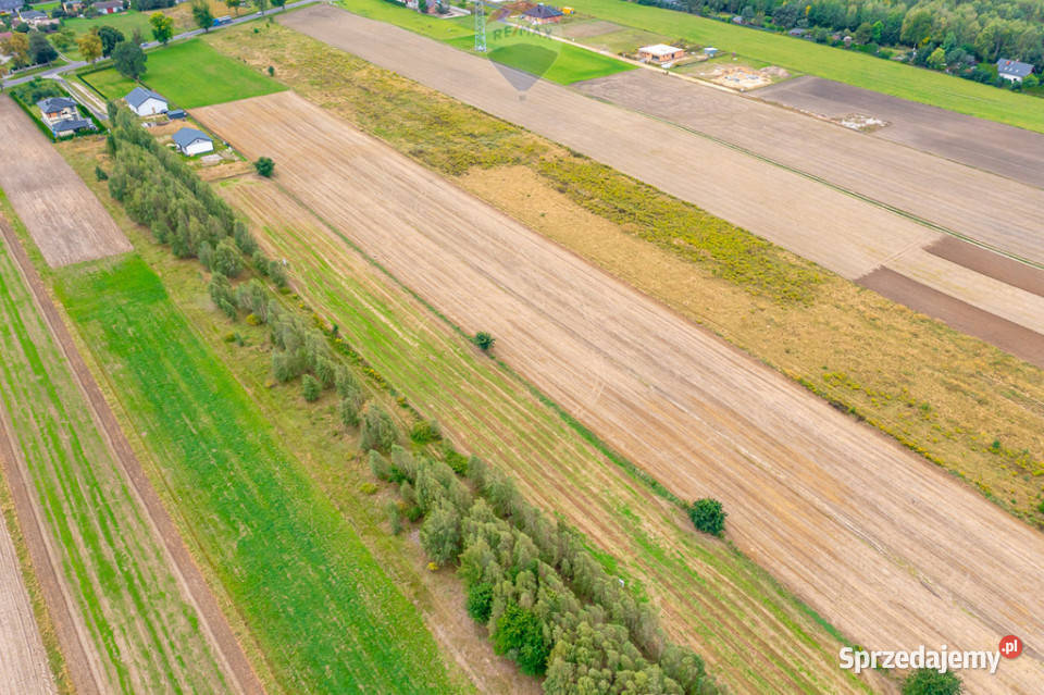 Spokojna działka 1400 m Skotniki Media WZ budowlana Sprzedaż łódzkie sprzedam