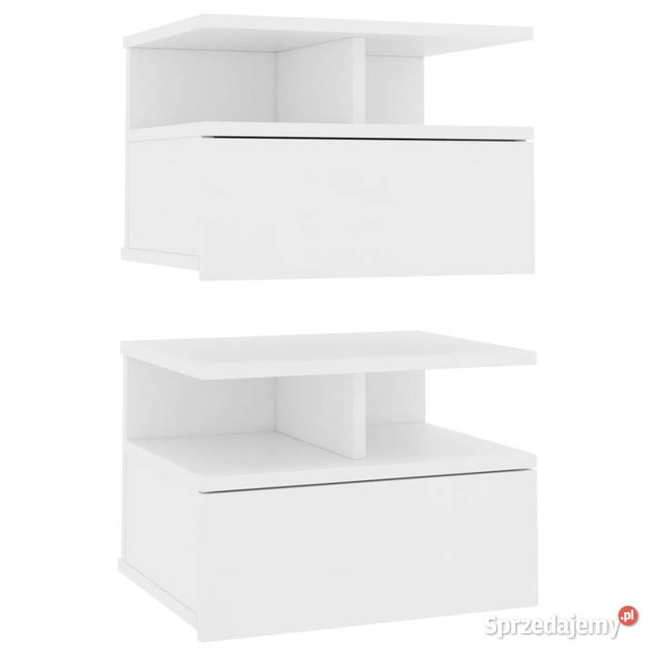 Wiszące szafki nocne 2 białe 40x31x27 WM800406 mazowieckie sprzedam