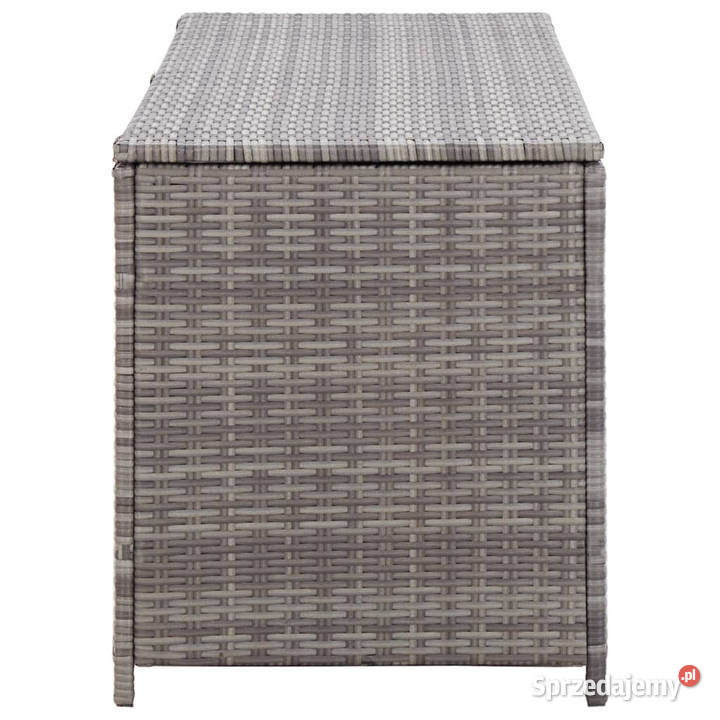 Skrzynia ogrodowa szara 120 x 50 x 60 rattan PE sprzedam