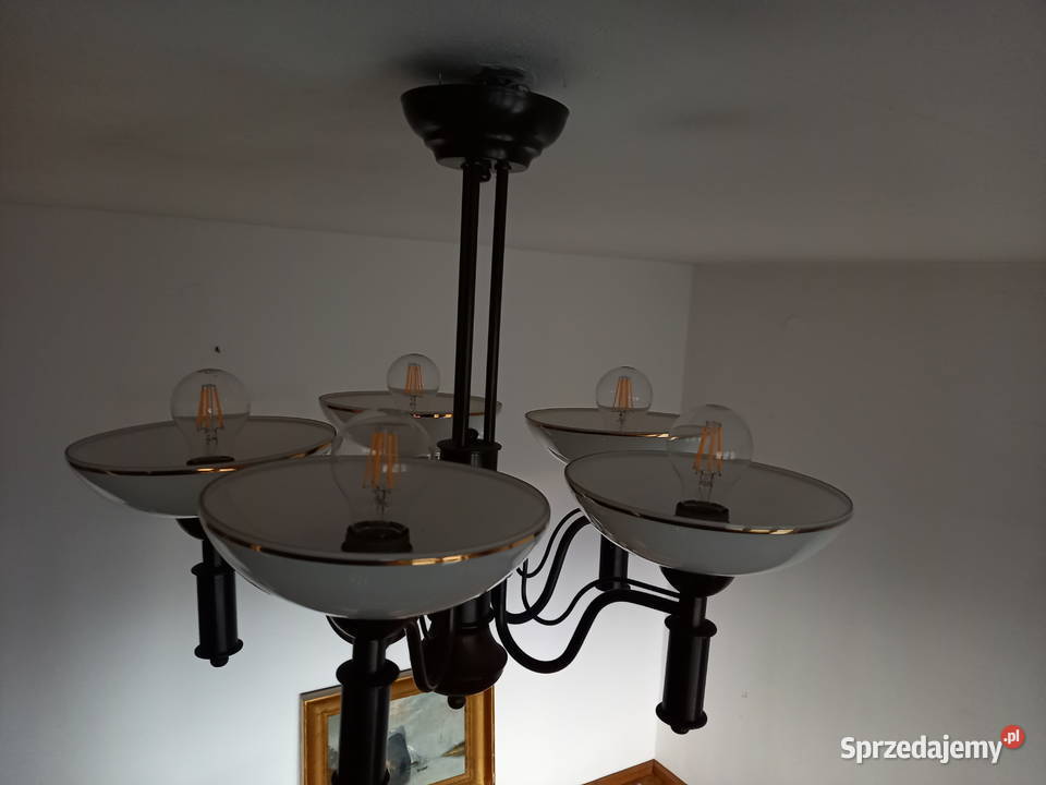 Lampa sufitowa klasyczna pięcioramienna