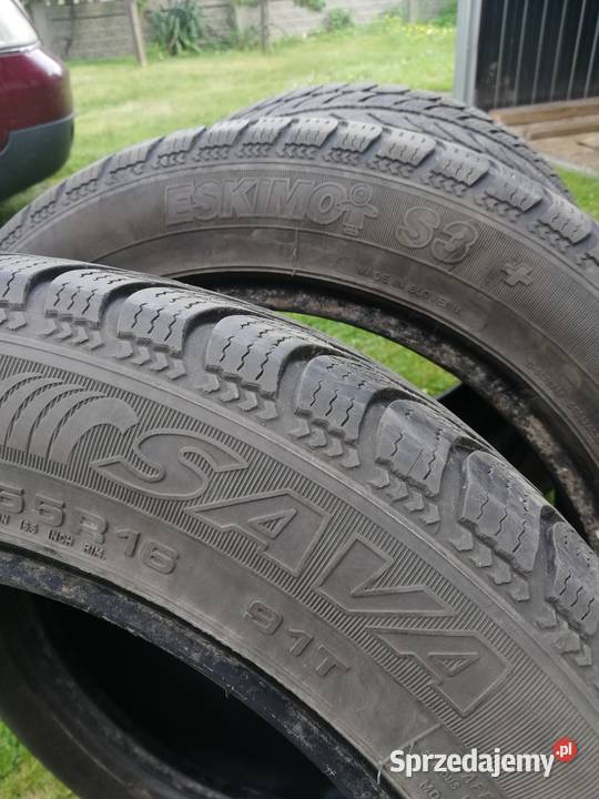 Opony zimowe 4 20555 r16 śląskie Psary sprzedam