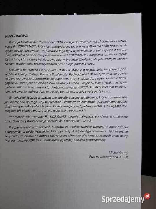 Podręcznik płetwonurka kdp cmas Rojek nurkowanie Kraków