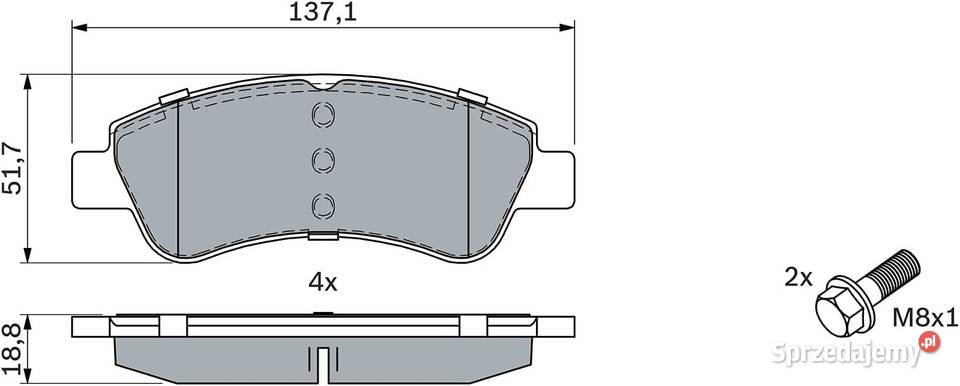 Klocki hamulcowe Berlingo 307 208 Corsa F Bosch Gaszowice sprzedam