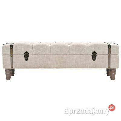 vidaXL Ławka ze schowkiem lite drewno i stal 111 Dom i Ogród mazowieckie Warszawa sprzedam