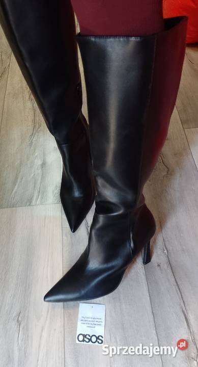 43 ASOS Design Ekskluzywne Czarne Kozaki Kraków