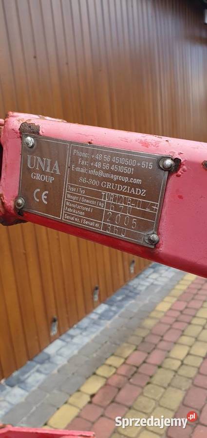 Pług Unia Tur120 B40 Busko-Zdrój