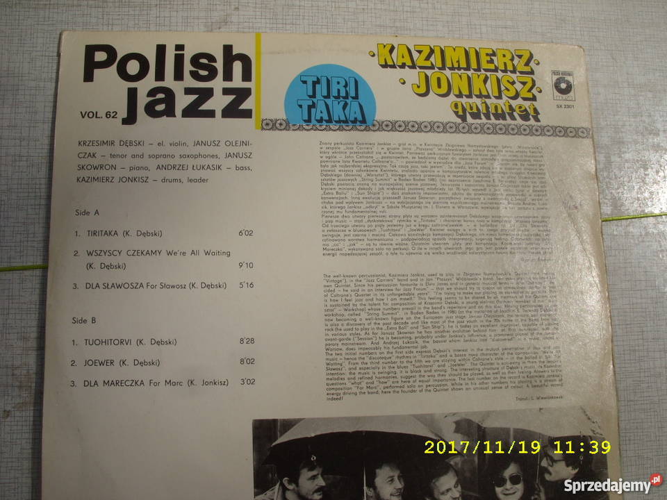 LP Jazz KAZIMIERZ JONKISZTIRI TAKA dolnośląskie Wołów